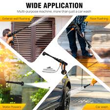 21V High Pressure Water Cleaning Gun | 60 Bar Cordless Pressure Washer | 6-in-1 Adjustable Nozzle | Portable Car, Garden & Home Cleaner