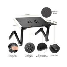 Multifunctional Laptop Table T8 | Adjustable & Foldable Desk for Bed, Sofa & Home Office
