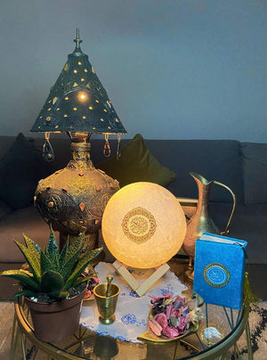 🔥 Moon Lamp Quran Speaker – Elegant Ramadan & Eid Gift with Audio & Translation