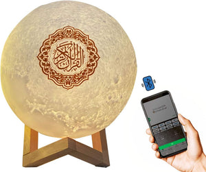 🔥 Moon Lamp Quran Speaker – Elegant Ramadan & Eid Gift with Audio & Translation