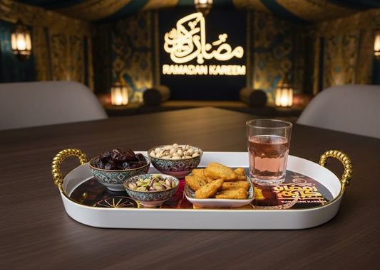 Ramadan Kareem Decorative Serving Tray for Iftar & Eid Gatherings